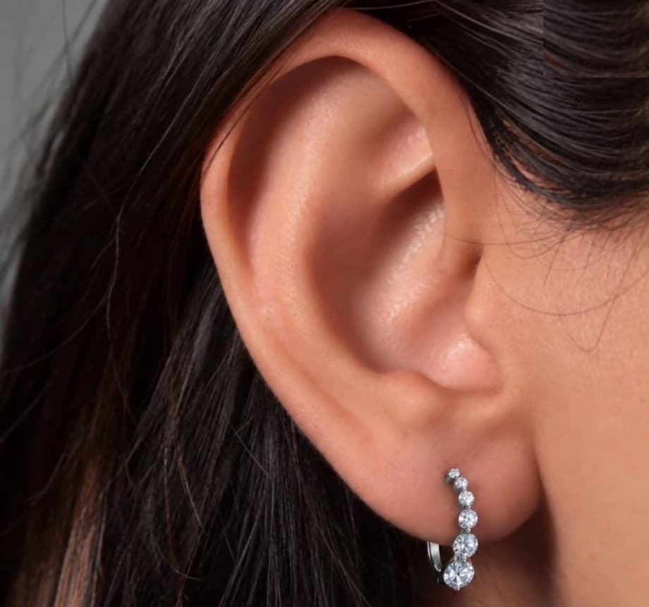 Cascade diamond ear climbers